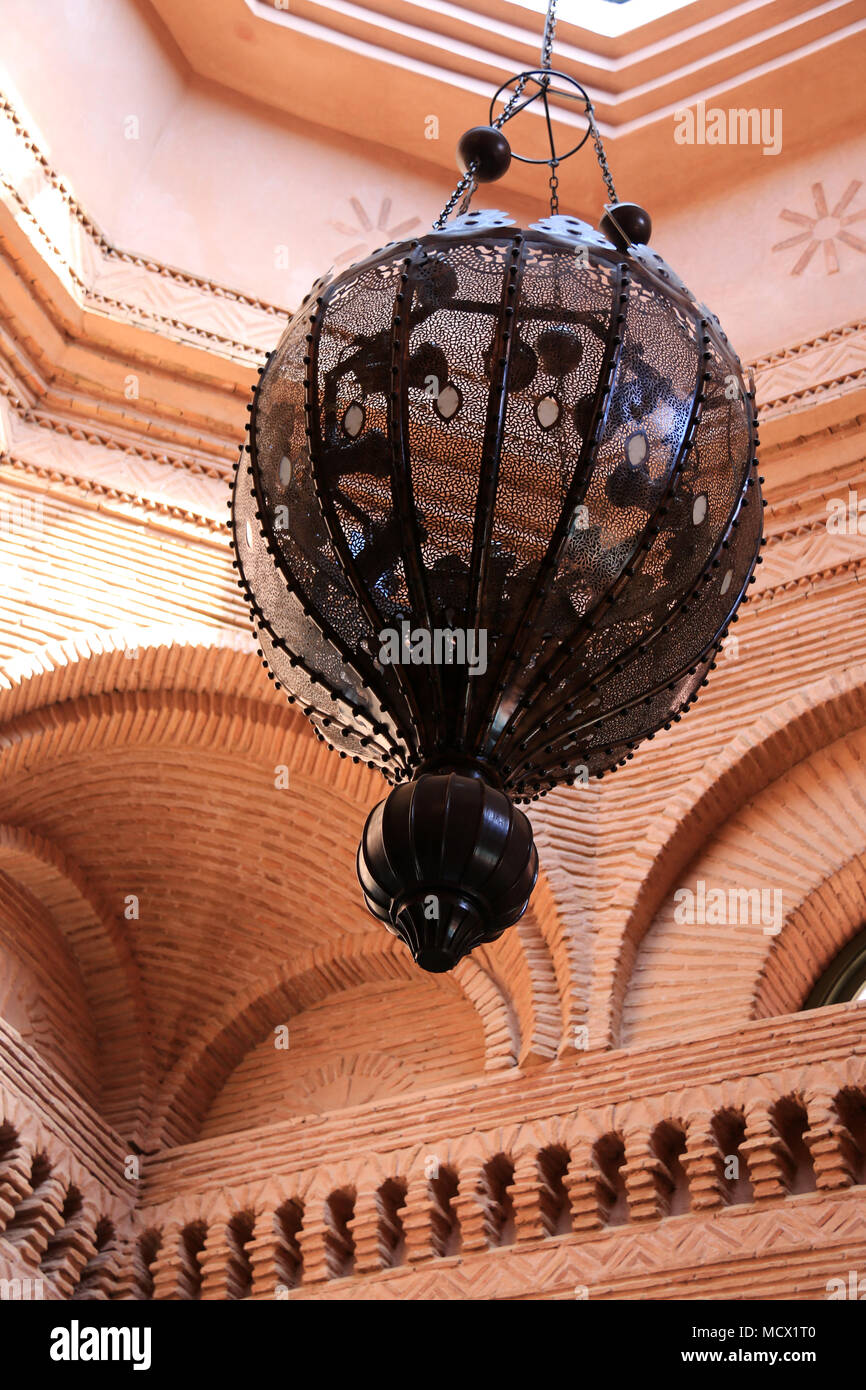 Traditional Moroccan Lantern From 1001 Night Hanging From The