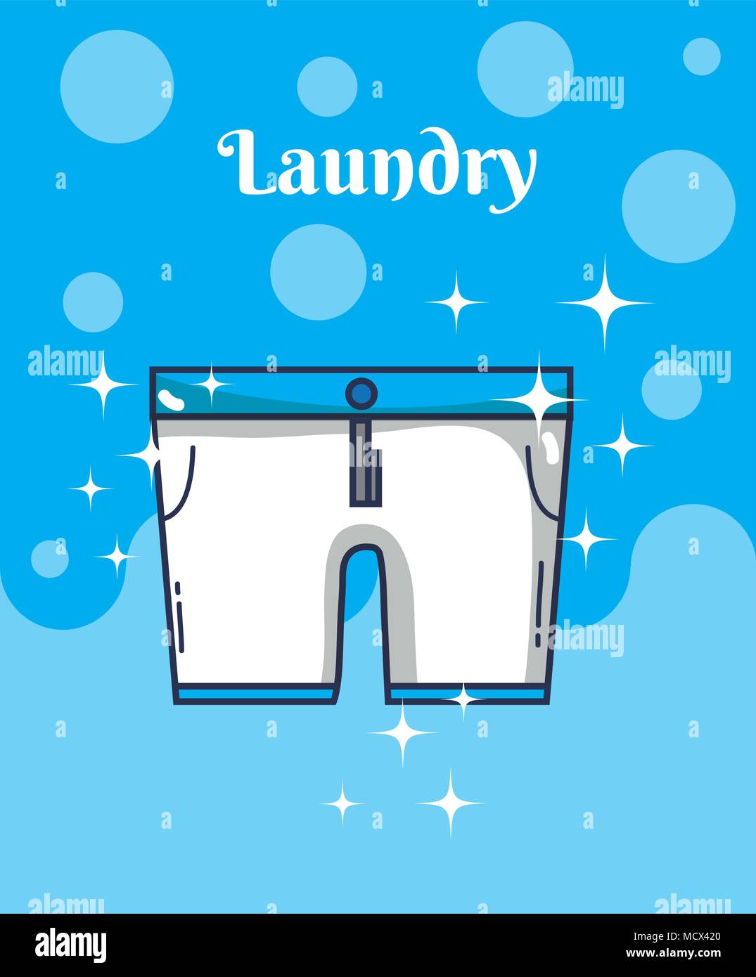 Short pants laundry concept Stock Vector Image & Art - Alamy