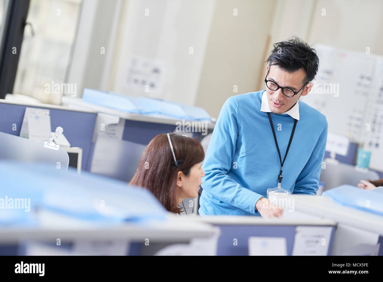 Image of call center Stock Photo - Alamy