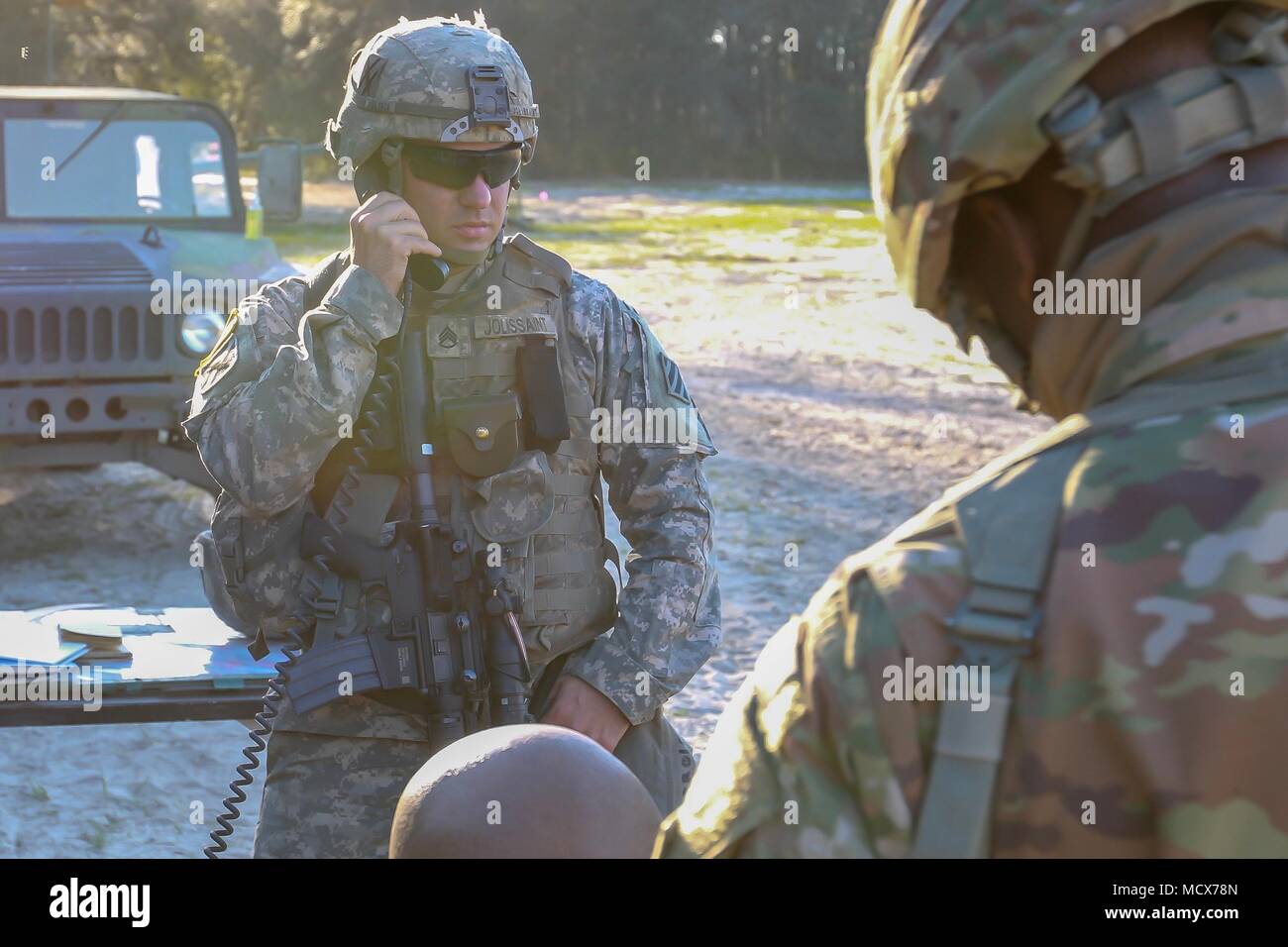 Fort Stewart, Ga., March 2, 2018 Army National Guardsman Staff Sgt. Tyler Jolissaint