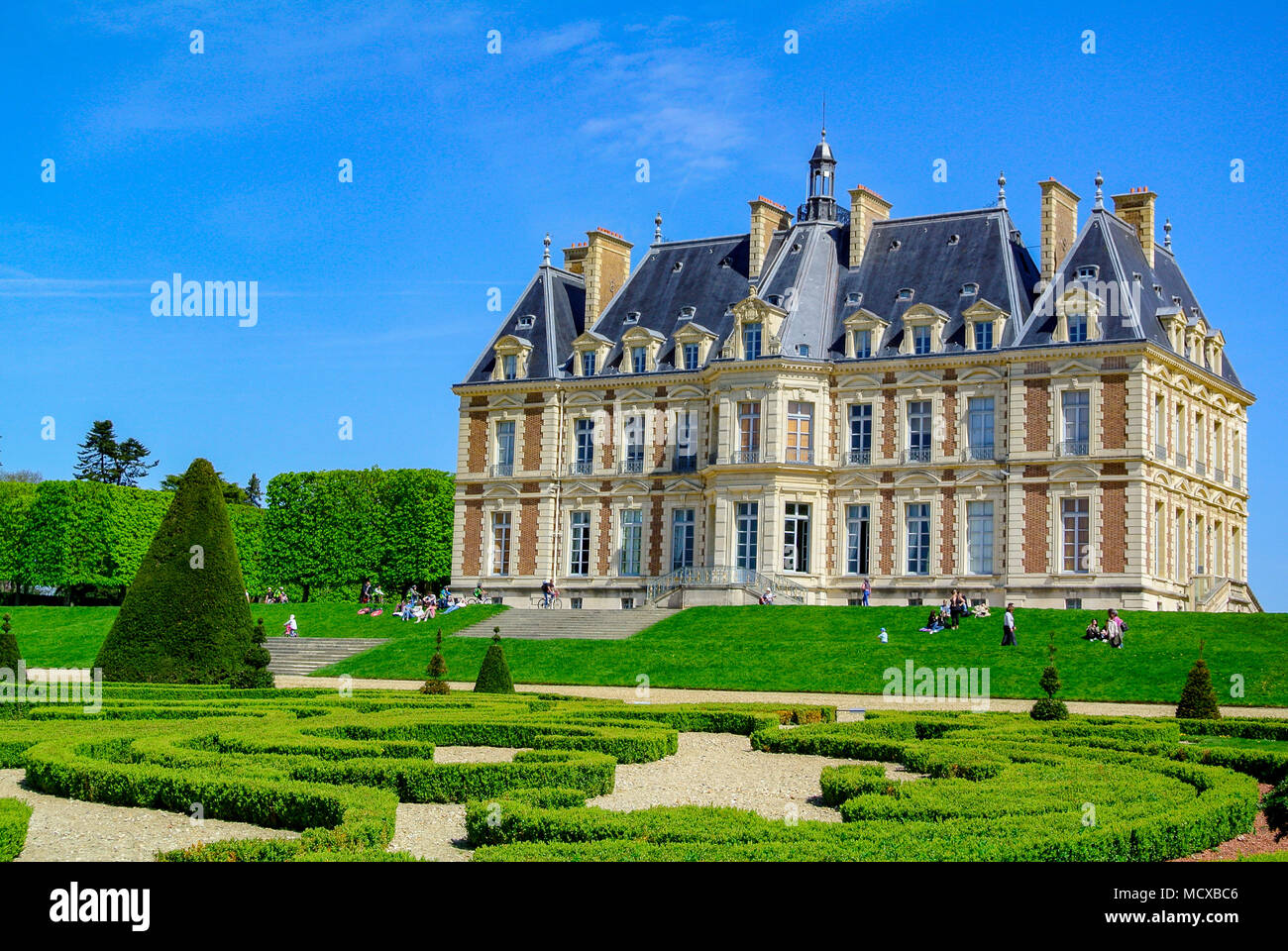 Chateau de Sceux, a castle inside Parc de Sceaux, haut de seine, France Stock Photo