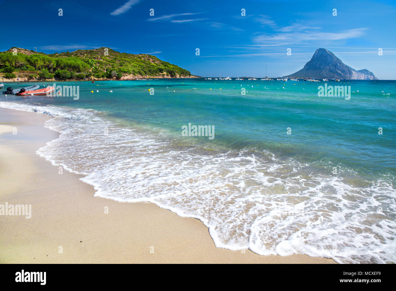 Porto Taverna Beach Sardinia Italy Europe Stock Photo