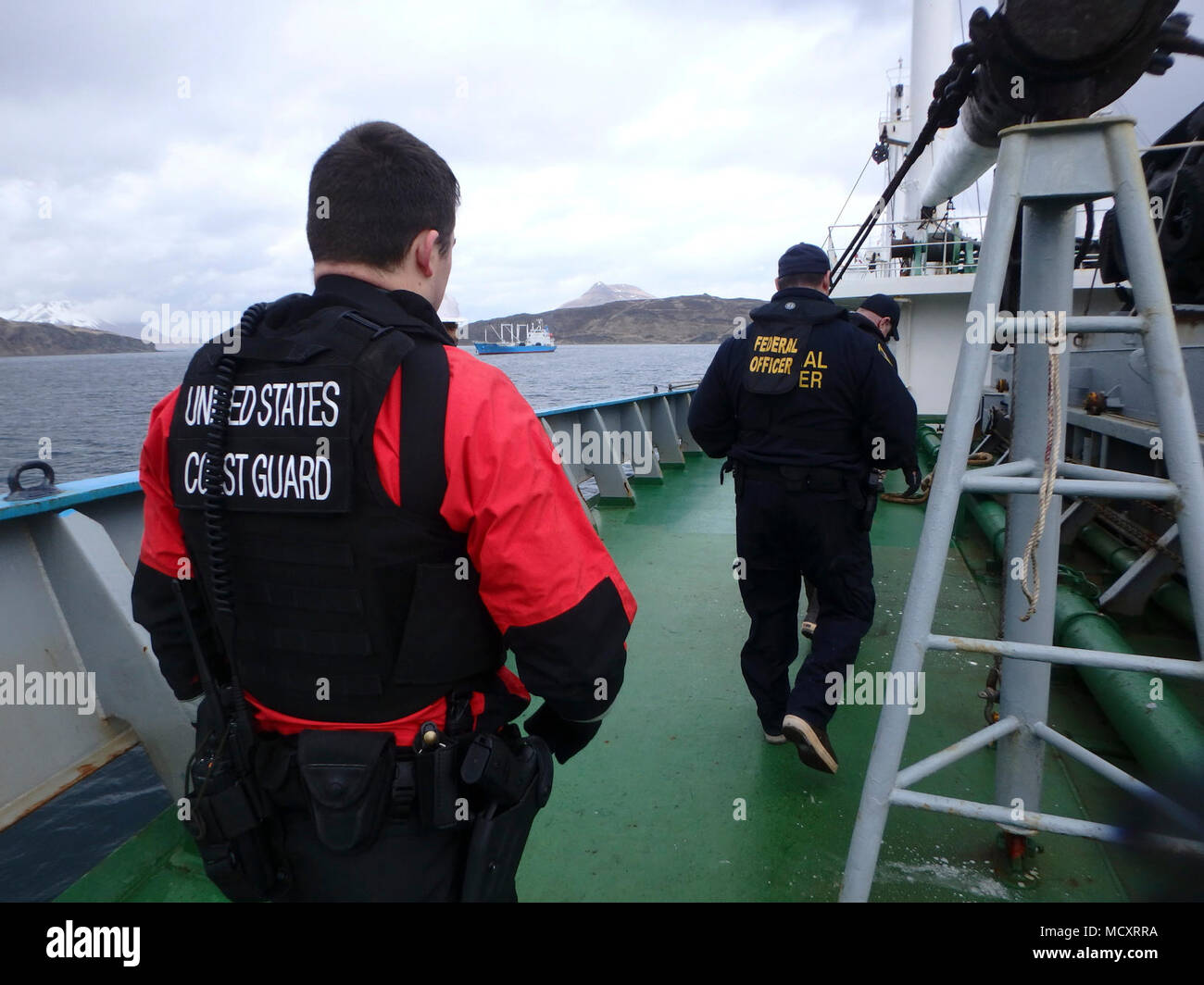 Coast Guard Lt. j.g. Joseph Rizzardi and a National Oceanic Atmospheric