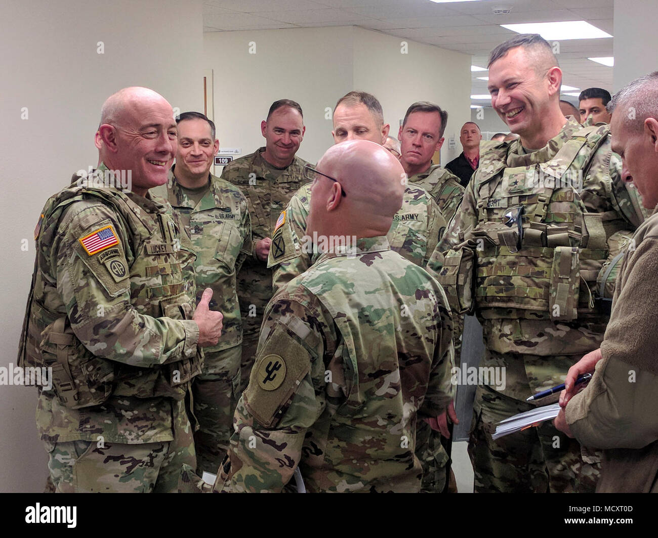 Army Reserve Inprocessing Lt. Gen. Charles D. Luckey, U.S. Army Reserve Command Commanding ...
