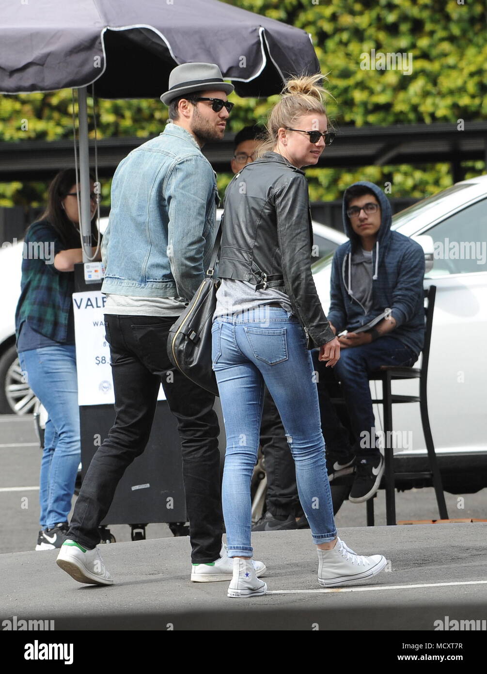 Actress Emily VanCamp spotted leaving Little Dom's restaurant in Los Feliz  with ling time boyfriend Josh Bowman. Featuring: Emily VanCamp, Josh Bowman  Where: Los Angeles, California, United States When: 18 Mar 2018