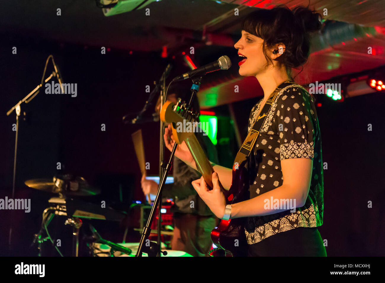 The Dutch German Pop Duo Nosoyo With Singer Donata Kramarz And Drummer Daim De Rijke Live In The Schuur Lucerne Switzerland Stock Photo Alamy The Dutch German Pop Duo Nosoyo With Singer Donata Kramarz And Drummer Daim De Rijke Live In The Schuur Lucerne Switzerland Stock Photo Alamy