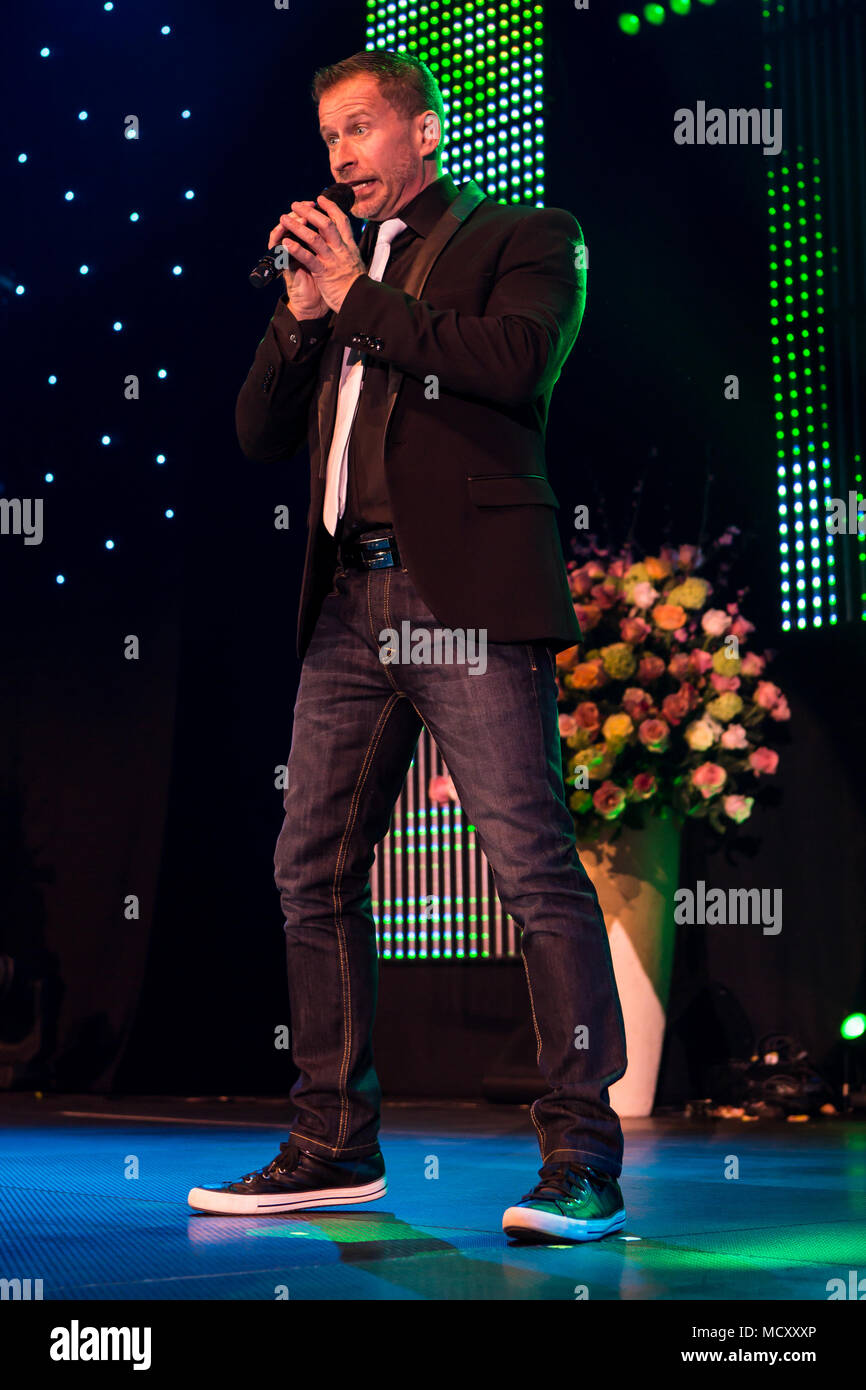 The Swiss pop singer and presenter Leonard live at the 16th Schlager Nacht  in Lucerne, Switzerland Stock Photo - Alamy
