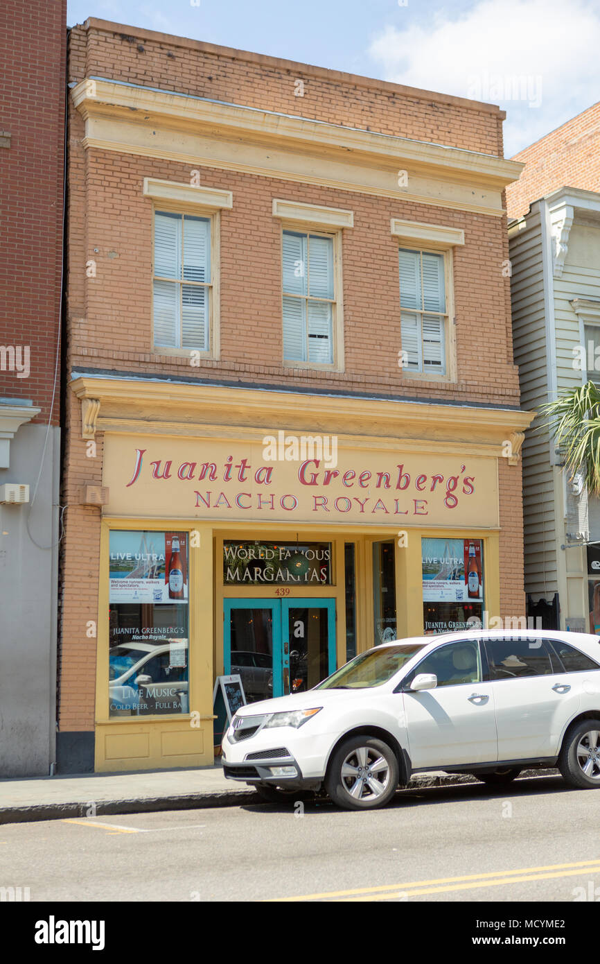 Juanita Greenbergs Mexican Restaurant, Downtown Charleston, South Carolina, USA Stock Photo