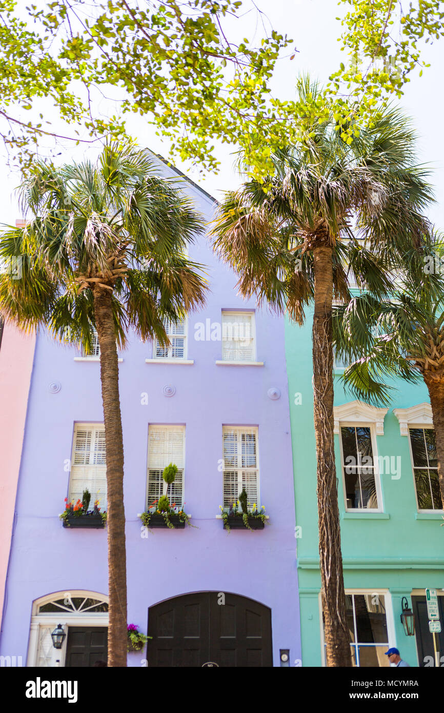 Rainbow row charleston south carolina hires stock photography and