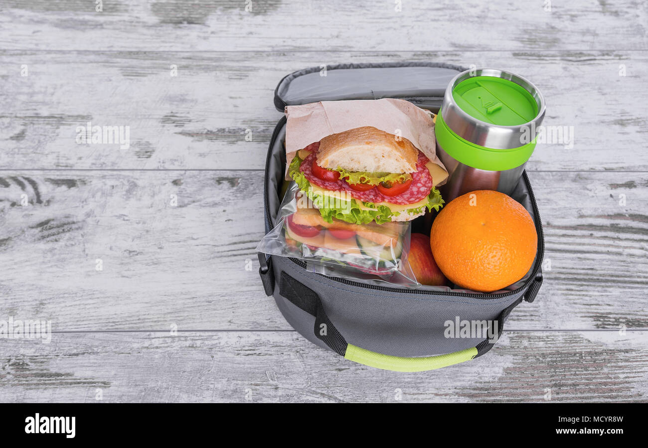 Sandwich in a lunchbox Stock Photo Alamy