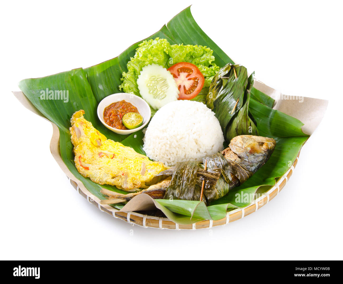 Indonesian special fish dish, Ikan, on the background Stock Photo - Alamy