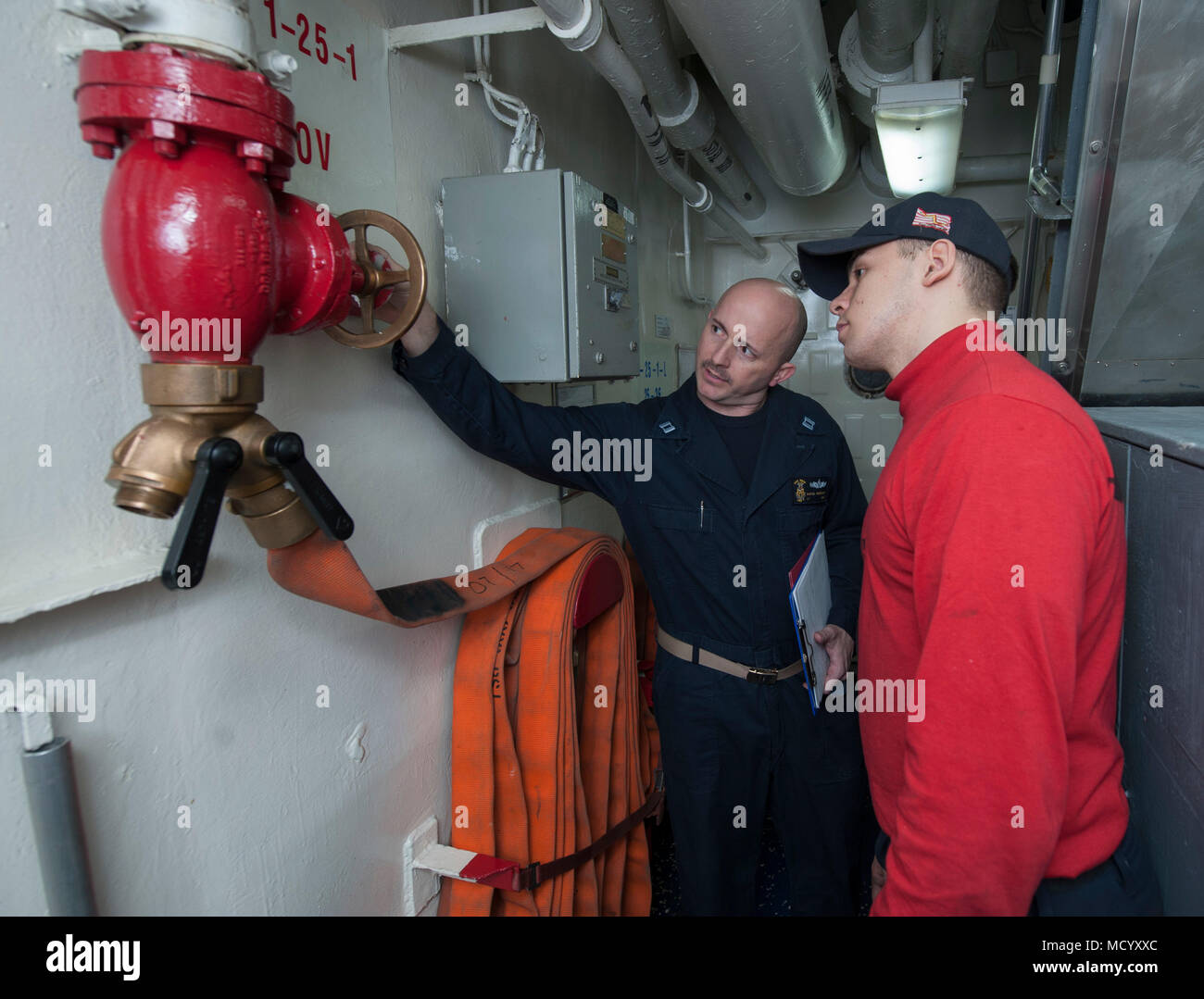 180309NSA4121062 EAST CHINA SEA (March 9, 2018) Lt. Daniel Morrison