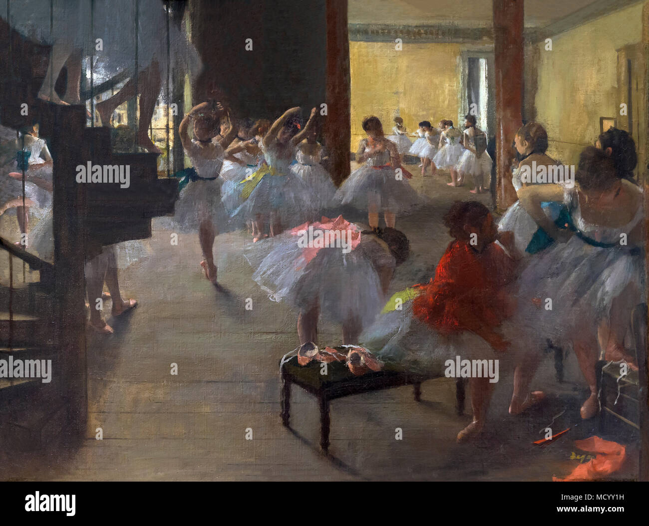 The Dance Class, Edgar Degas, circa 1873, National Gallery of Art, Washington DC, USA, North America Stock Photo