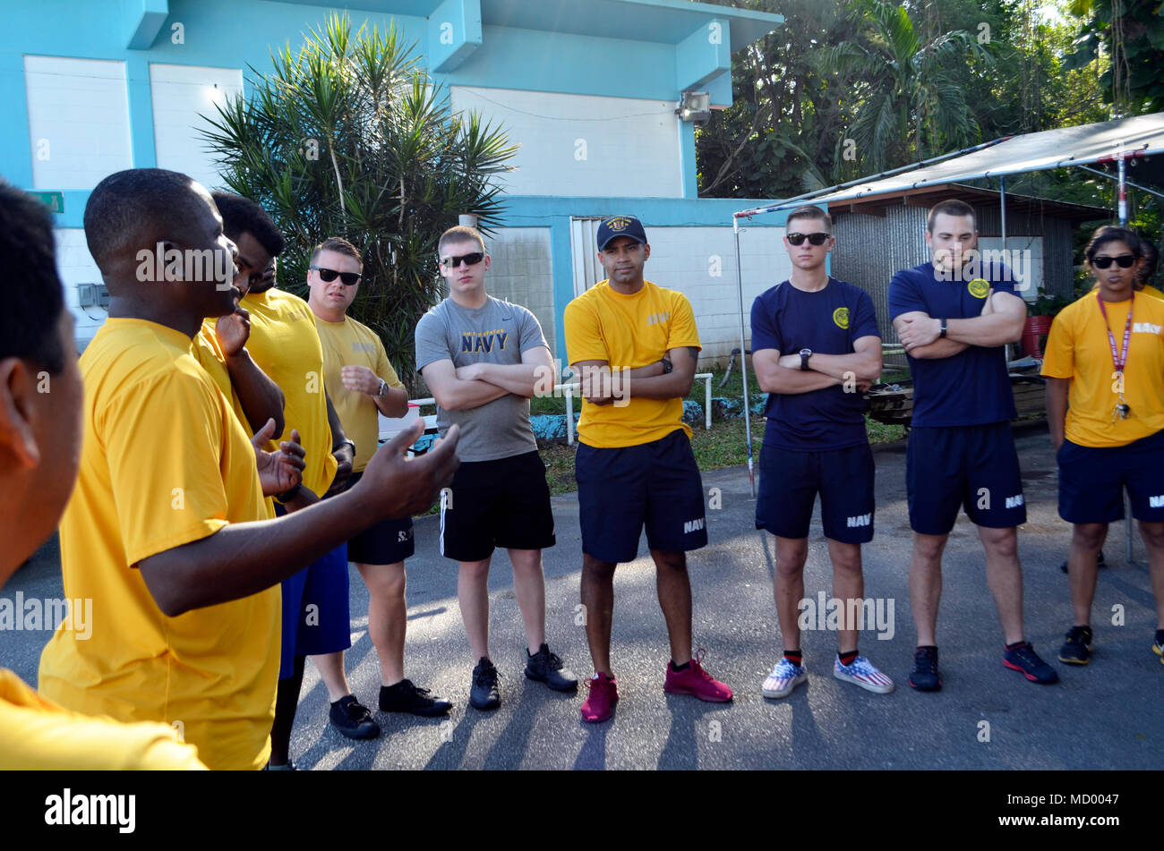 180309-N-YD647-129 MERIZO, Guam (Mar. 9, 2018) LT. Wilking Jean, the ...