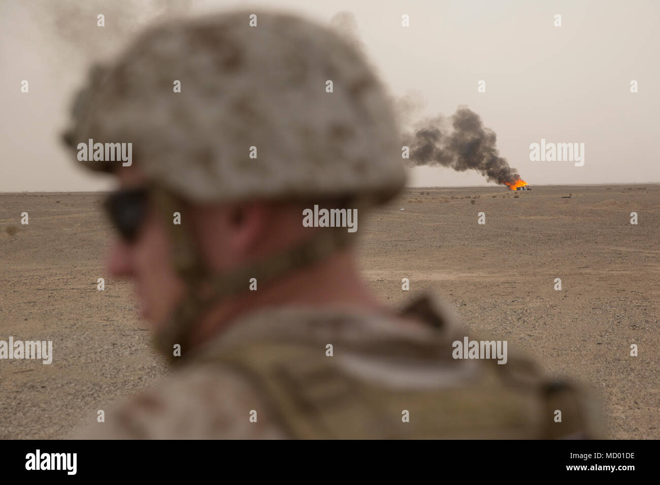 Task Force Southwest (TFSW) Marines conducted a surface burn for proper ...