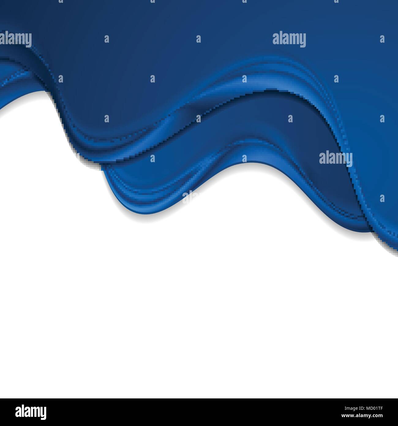 Abstract blue smooth waves corporate background. Vector design Stock ...