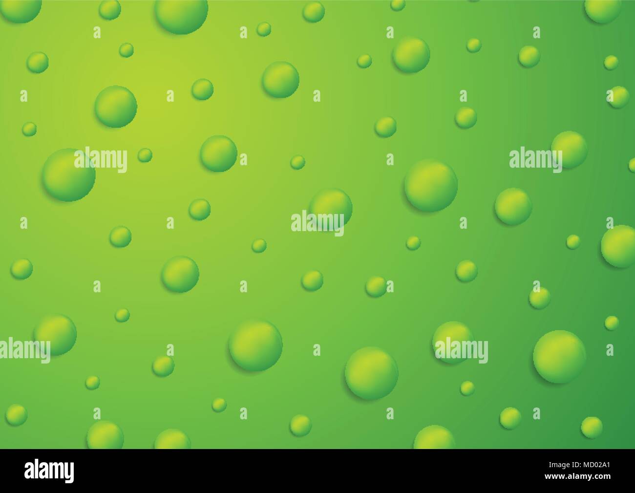 Abstract green 3d drops background. Vector design Stock Vector Image ...