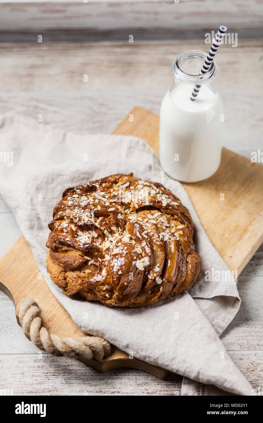 Sweet maple syrup bread Stock Photo Alamy