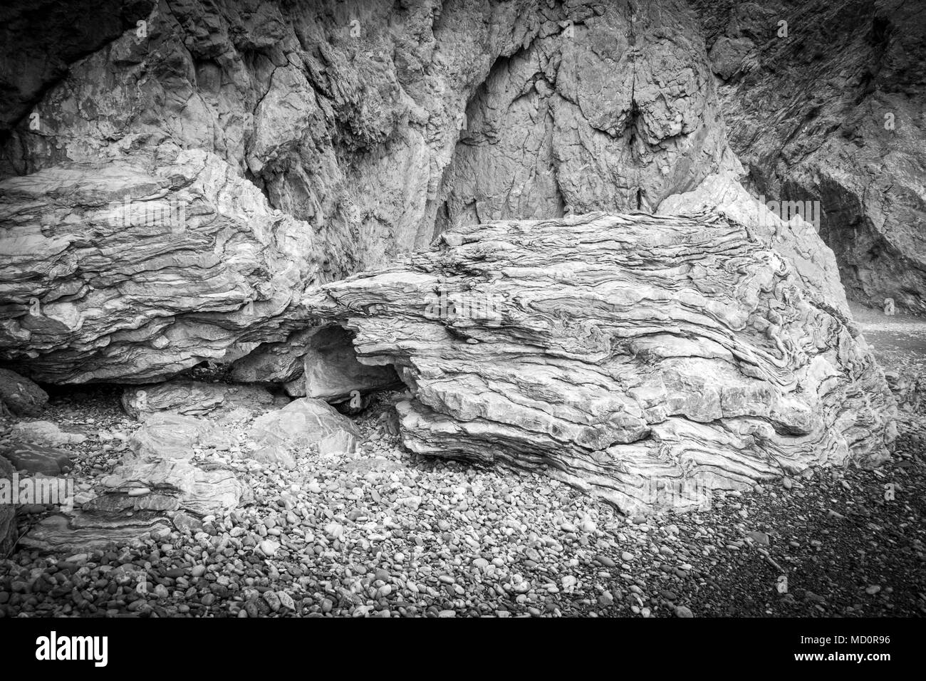 Footpath By Cliff Crete Greece Stock Photo Alamy