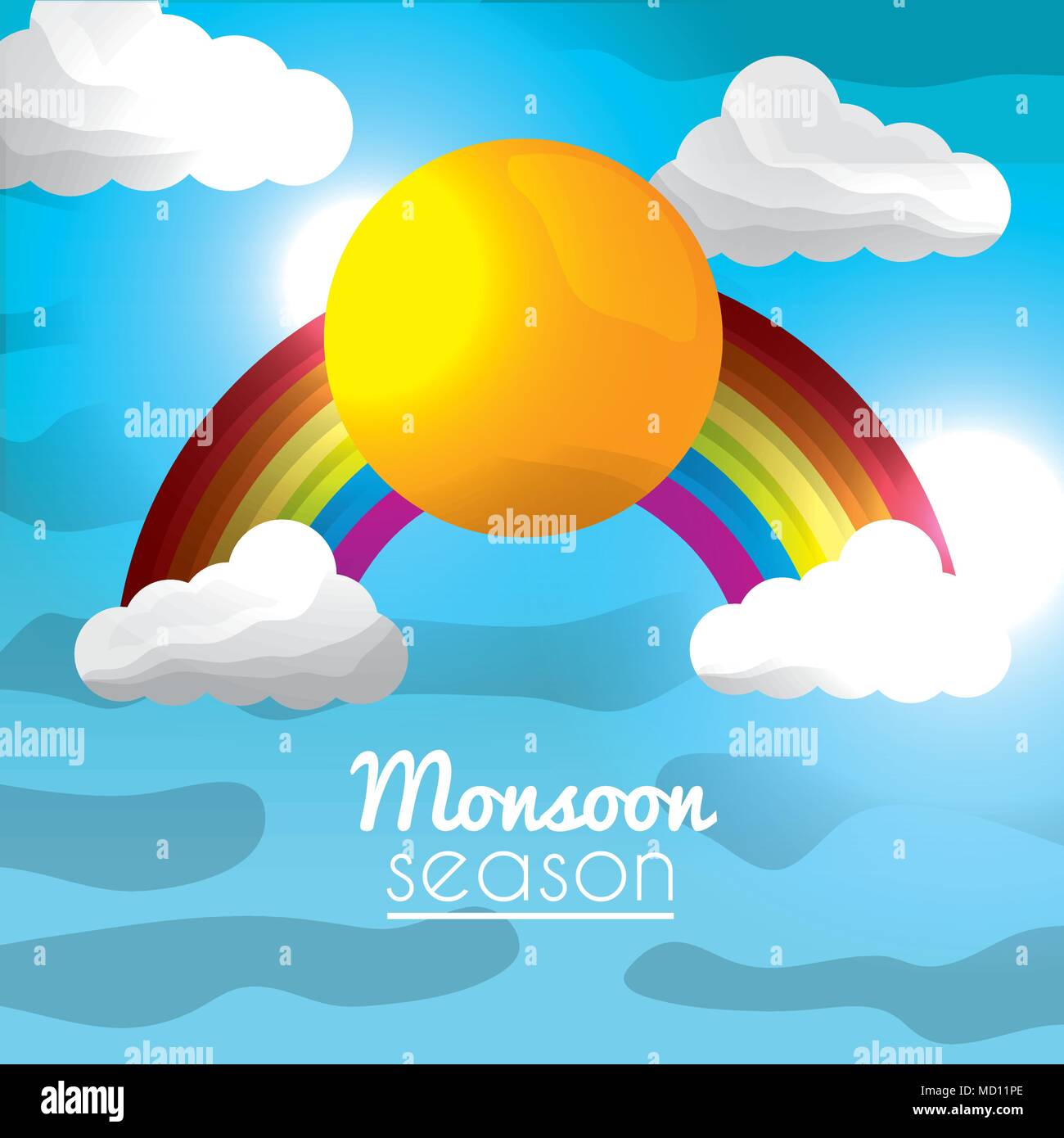 summer and rain season Stock Vector Image &amp; Art - Alamy