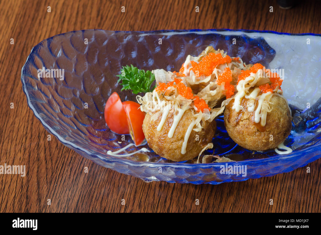 japanese fried fish ball on background Stock Photo Alamy