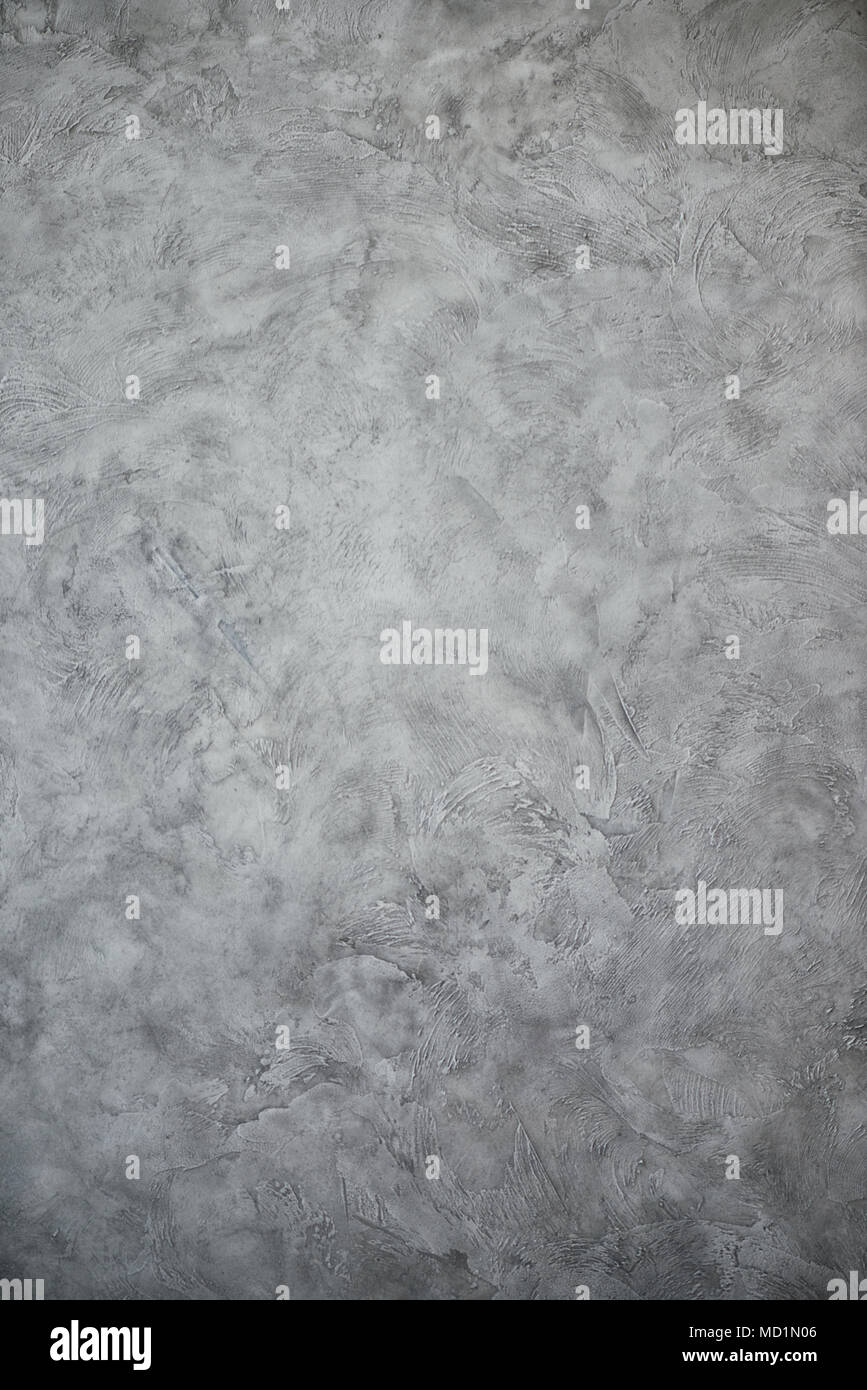 Rustic Putty Pattern Grey Texturized grey putty. Vintage or grungy background of venetian stucco ...
