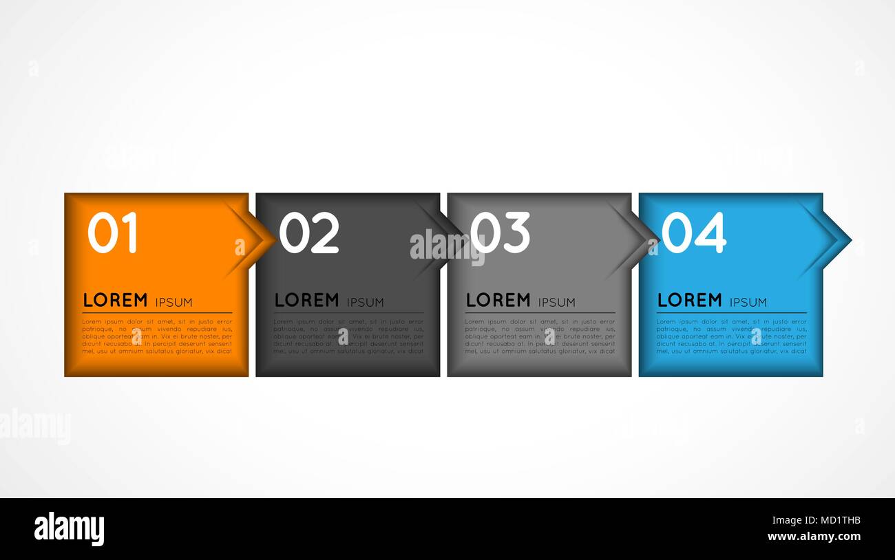 infographic template options, banners Stock Vector
