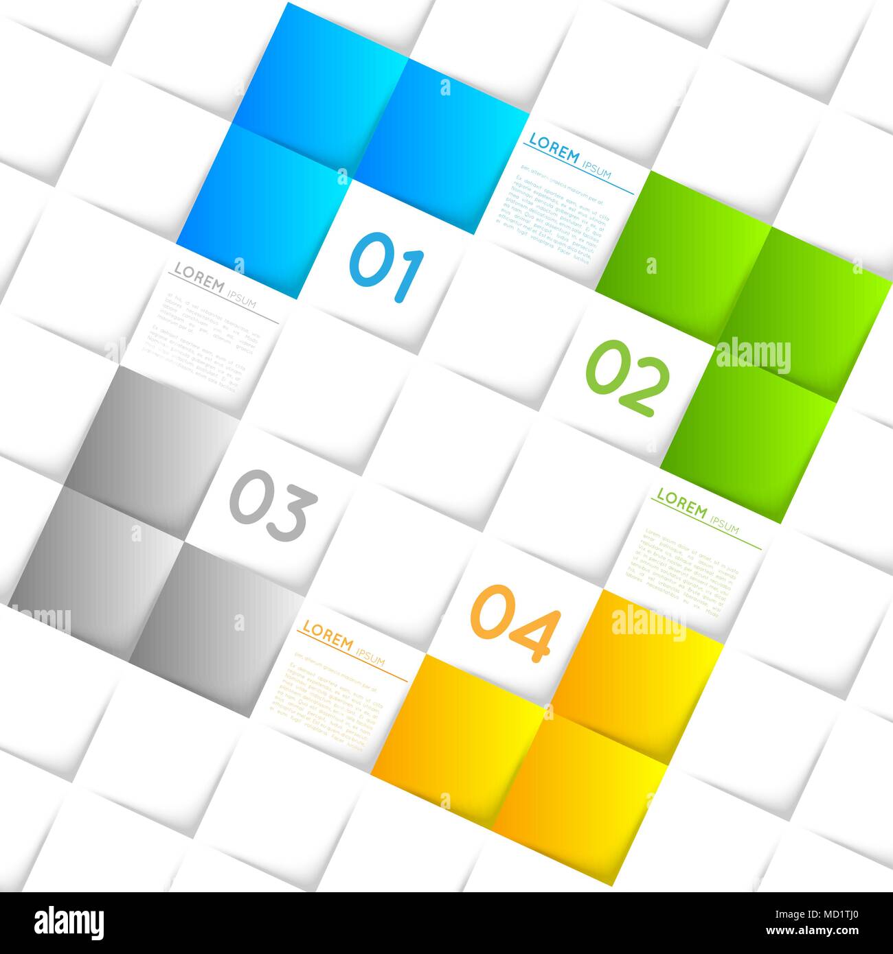 vector abstract infographic template, squares Stock Vector Image & Art ...