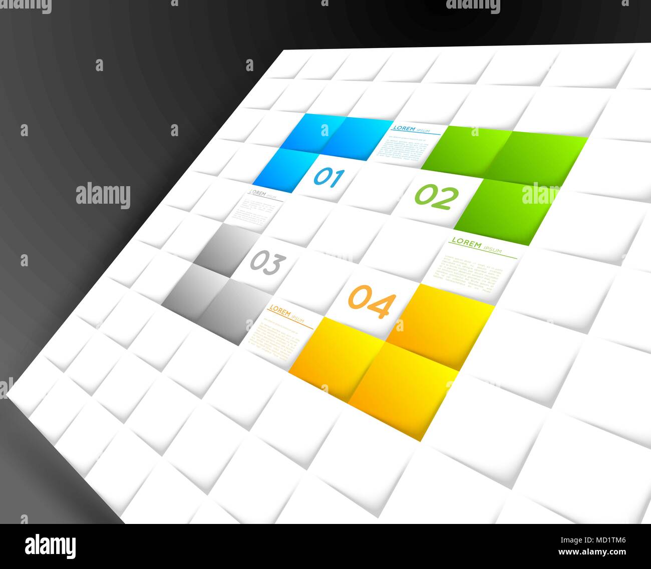 vector abstract infographic template, squares Stock Vector Image & Art ...
