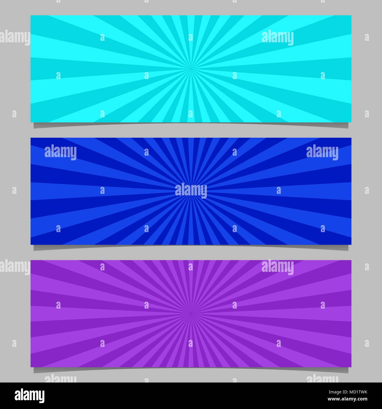 Abstract ray burst banner template set Stock Vector Image & Art - Alamy