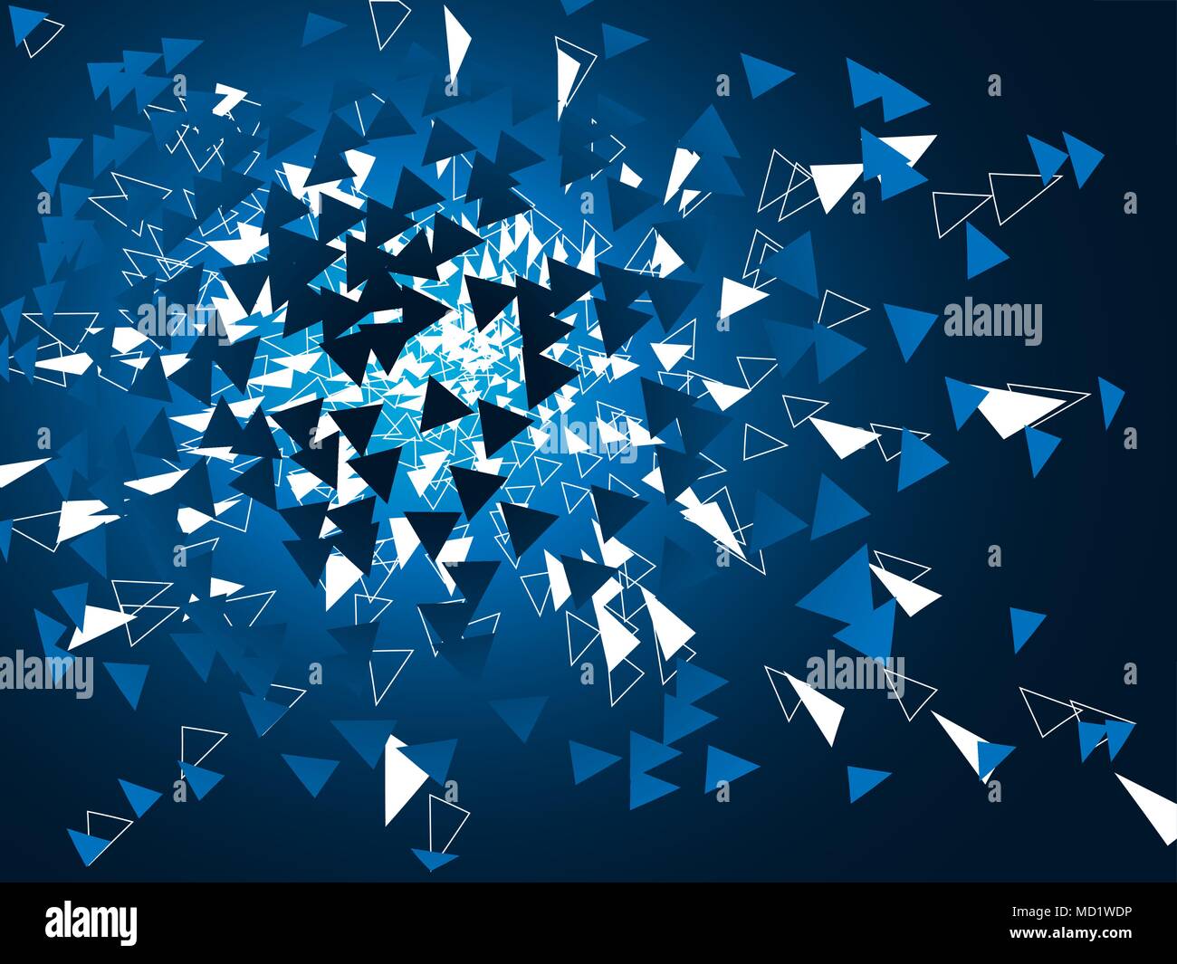 background triangles explosion Stock Vector Image & Art - Alamy