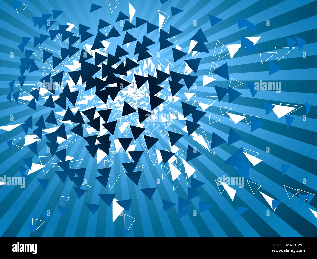 background triangles explosion Stock Vector Image & Art - Alamy