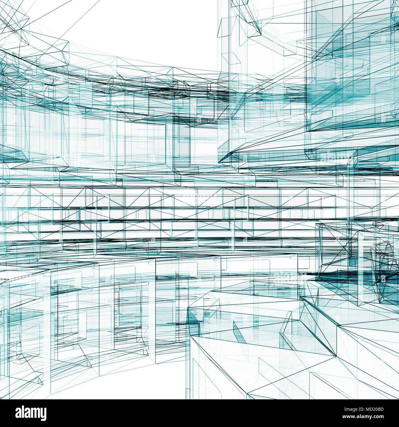 Abstract architecture background 3d rendering Stock Photo - Alamy