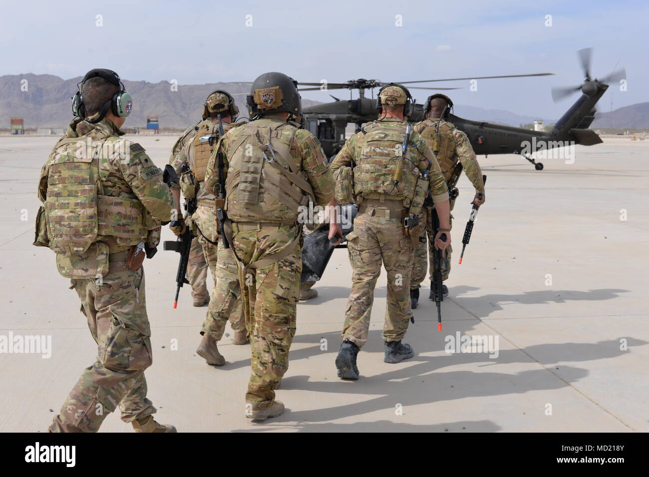 Soldiers with Task Force Marauder conducted medevac training with ...