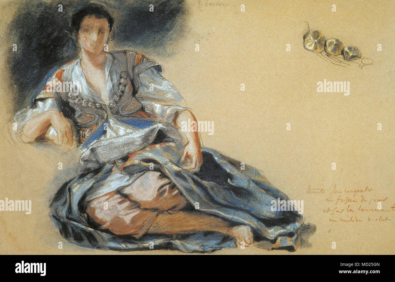 Delacroix Eugène Arabische Frau Stock Photo Alamy