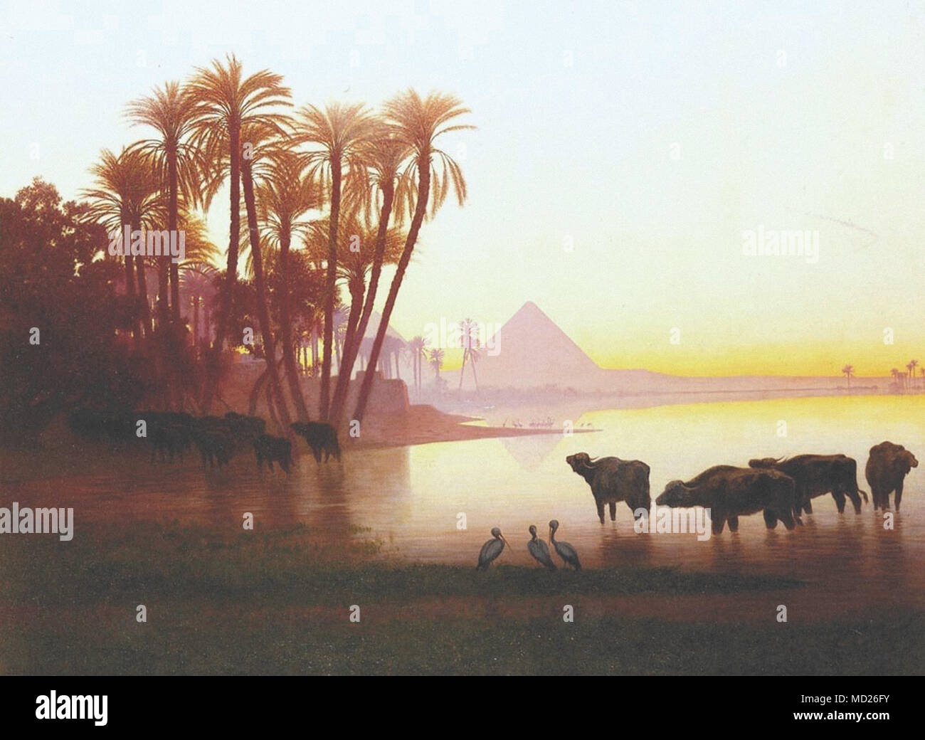 Frere Charles Théodore Along the Nile Stock Photo Alamy