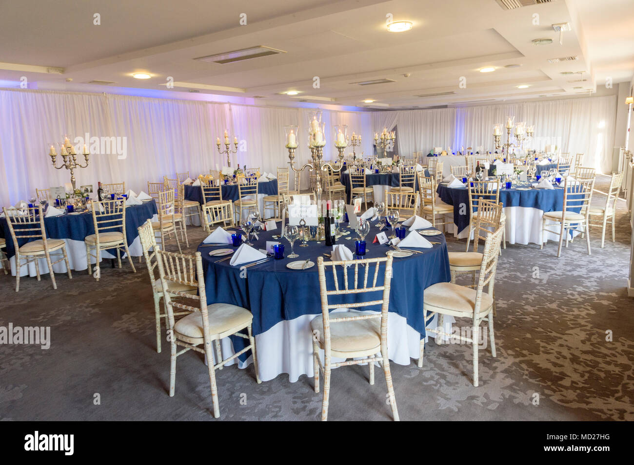 Wedding Reception Room Tables And Layout Stock Photo 180144092
