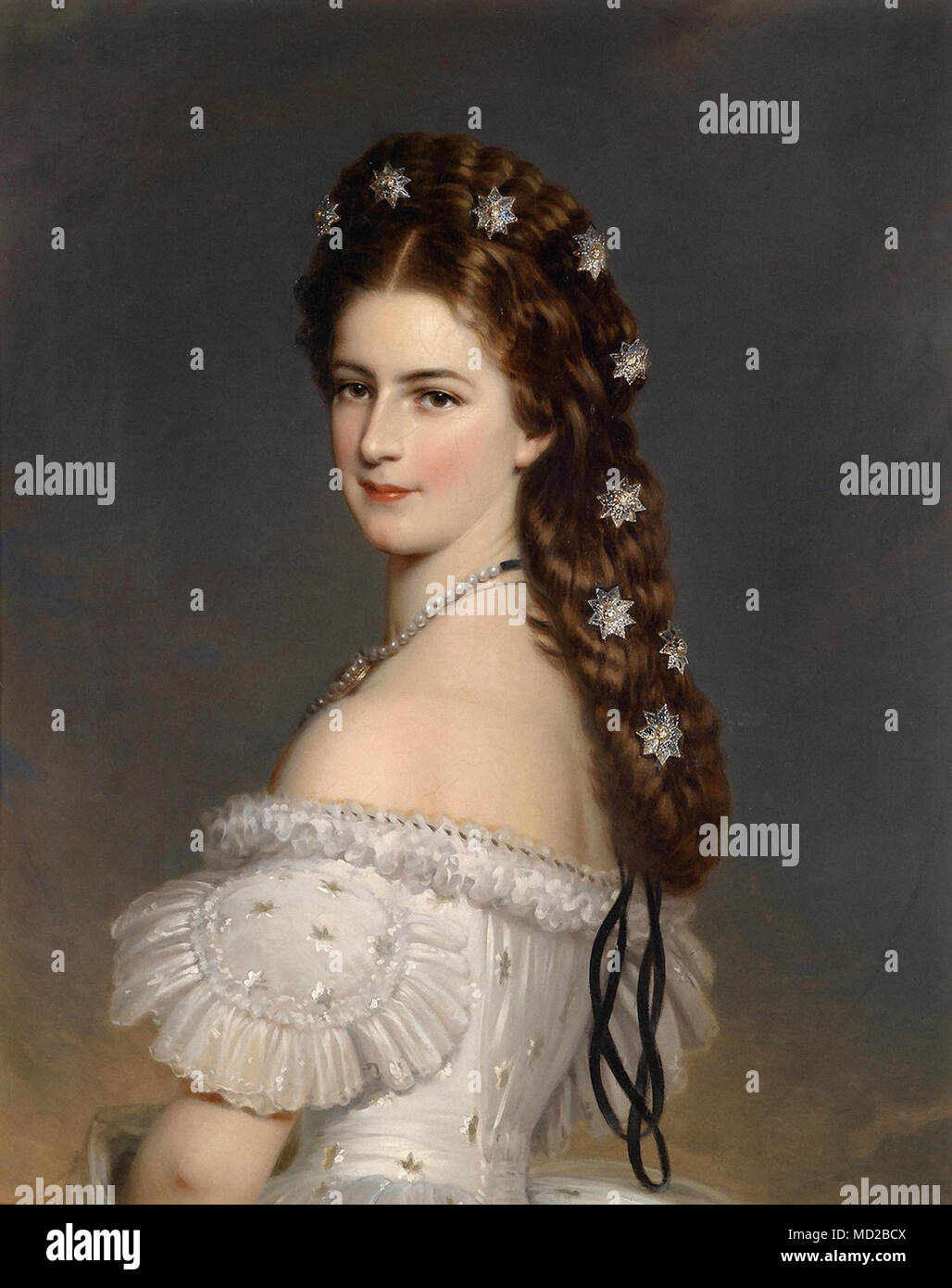 Winterhalter Franz Xavier Empress Elisabeth (Portrat Der Kaiserin Mit