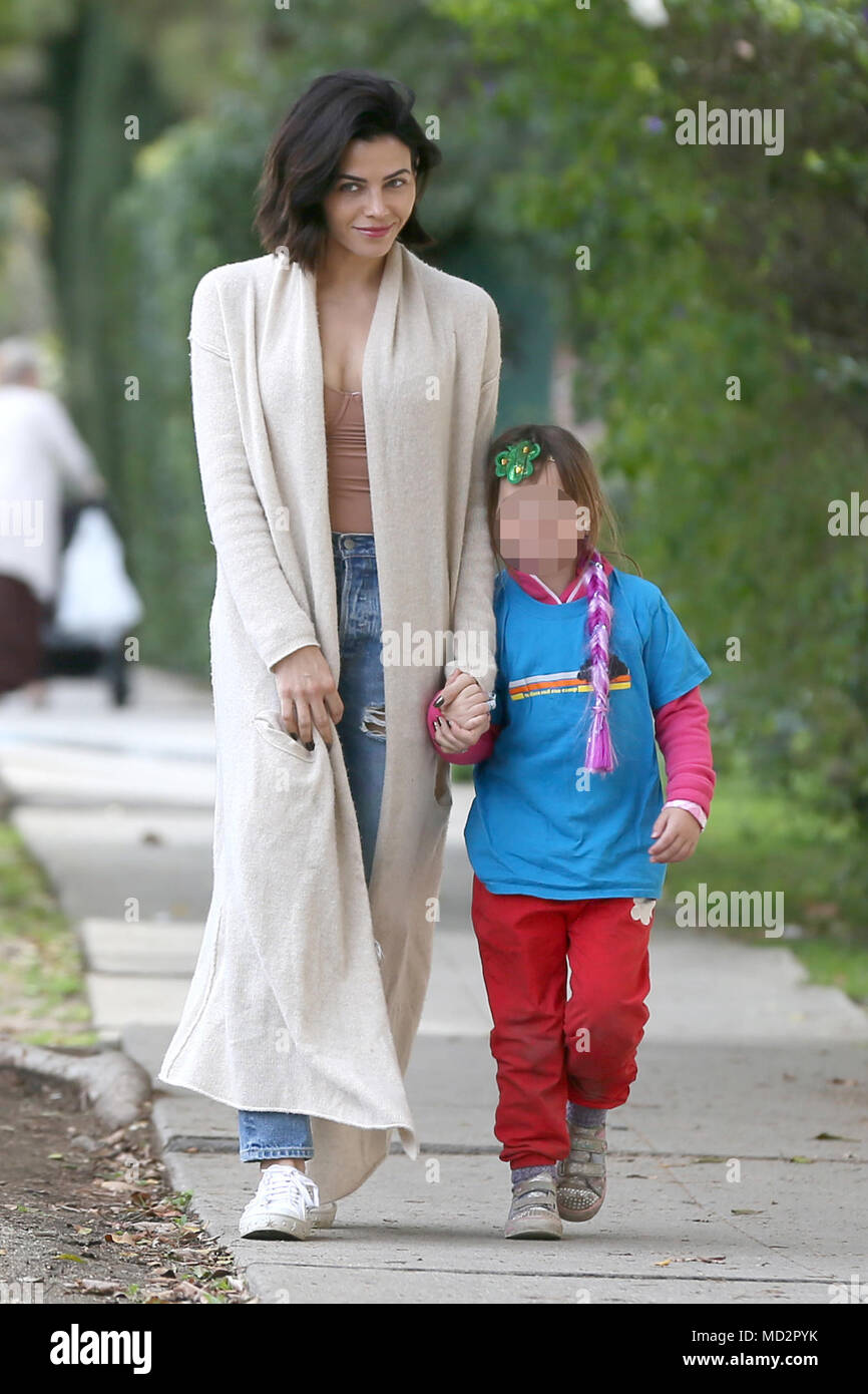 Jenna Dewan Tatum with daughter, Everly Tatum, wearing a green shamrock