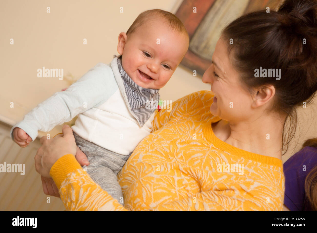 Mother and Baby Group Stock Photo