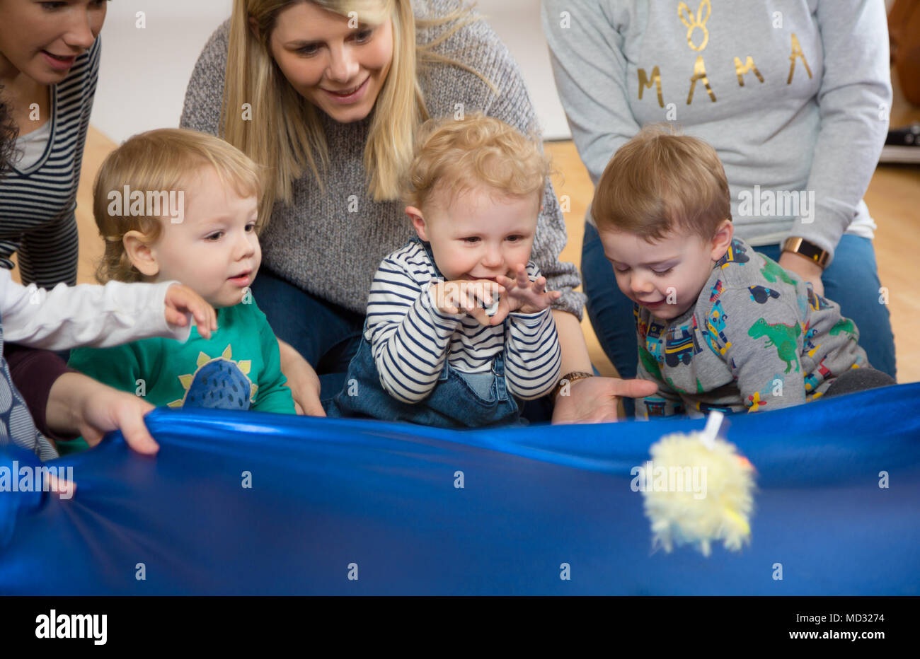 Toddler Sensory Class Stock Photo Alamy