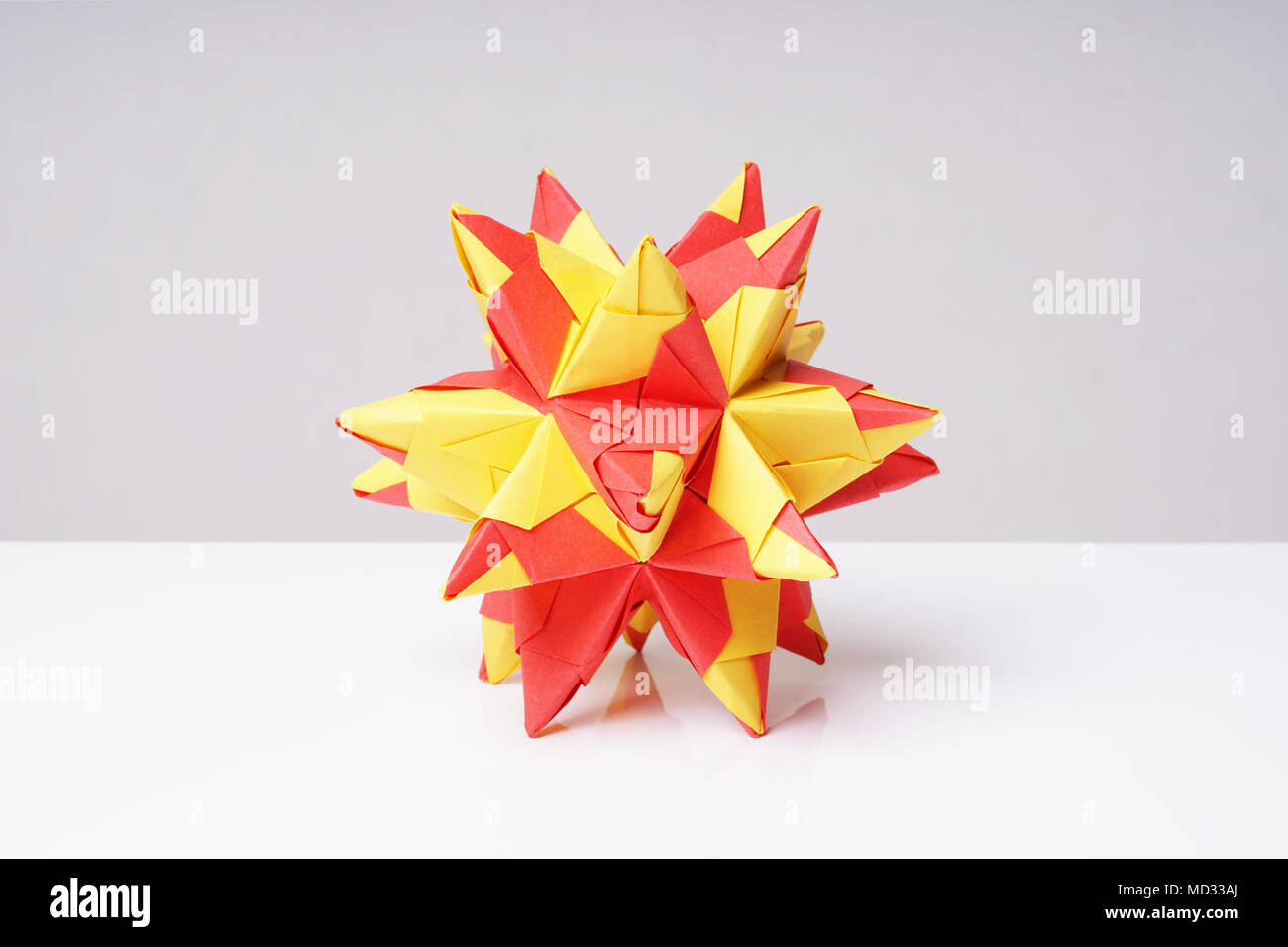 papercraft or paper craft star Stock Photo