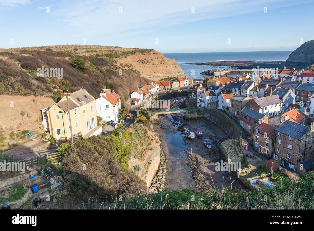 Staithes, North Yorkshire, England, UK Stock Photo Alamy