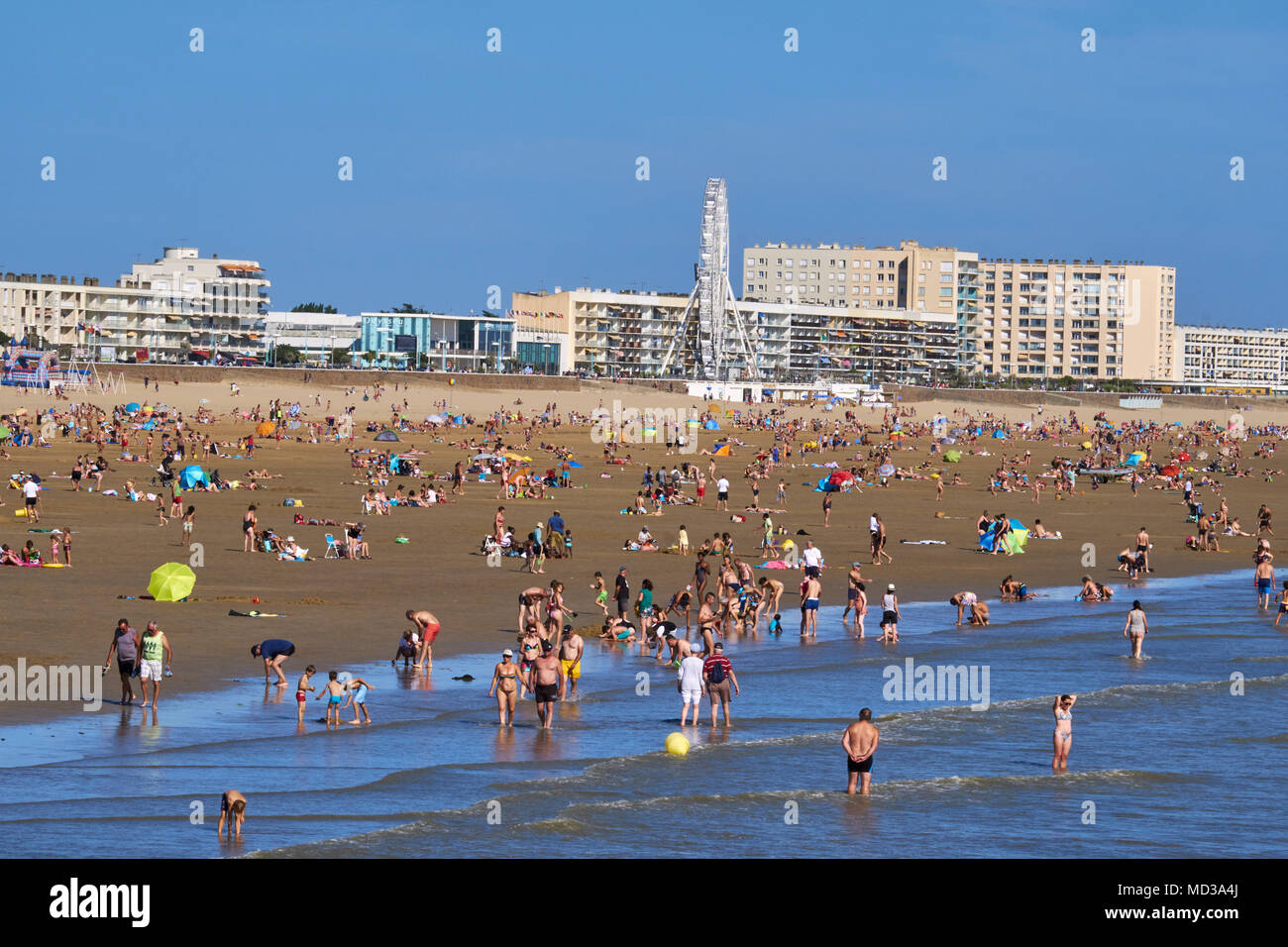 France, Vendée, Saint-Jean-de-Monts, the beach Stock Photo - Alamy