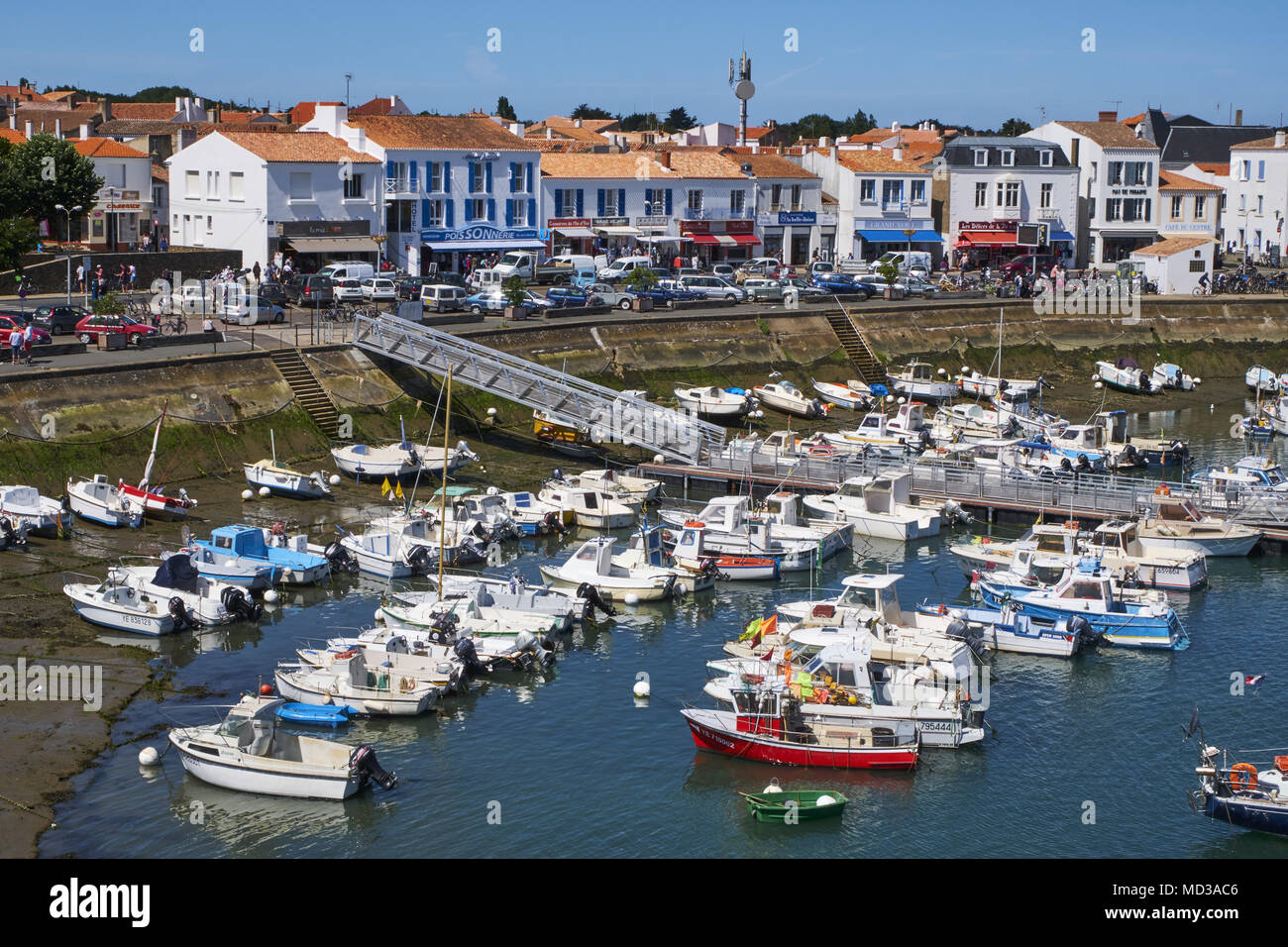 France, Vendée, Yeu island, Port-Joinville Stock Photo - Alamy