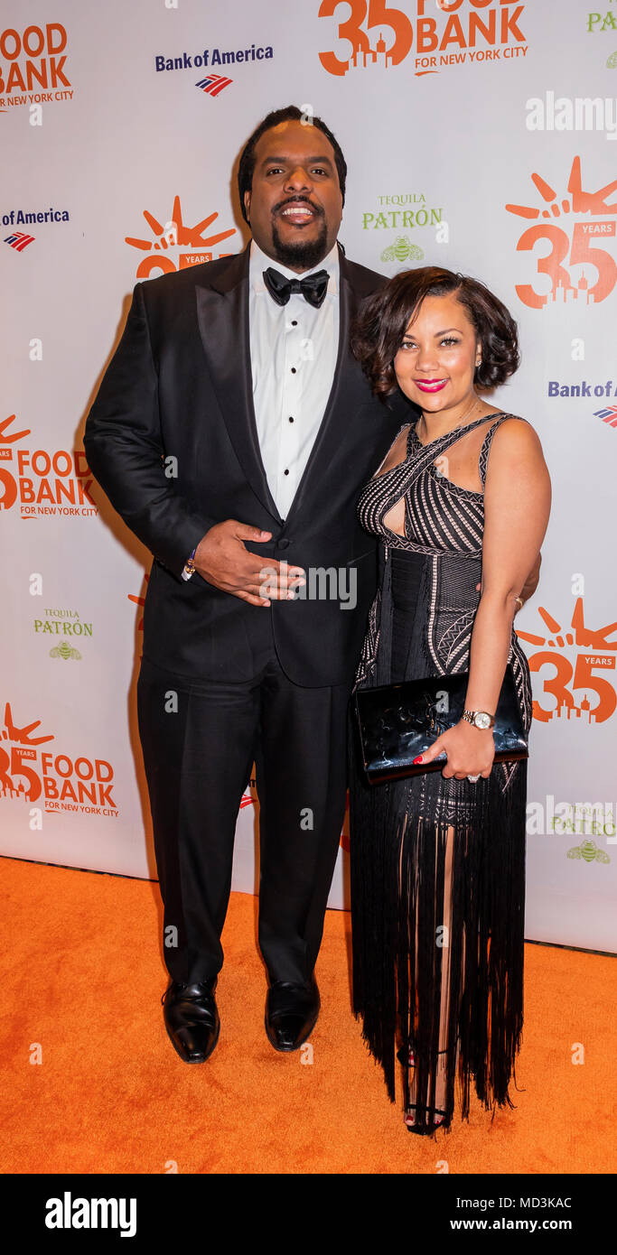 New York, NY, USA - April 17, 2018: Willie Colon and Aikisha Holly