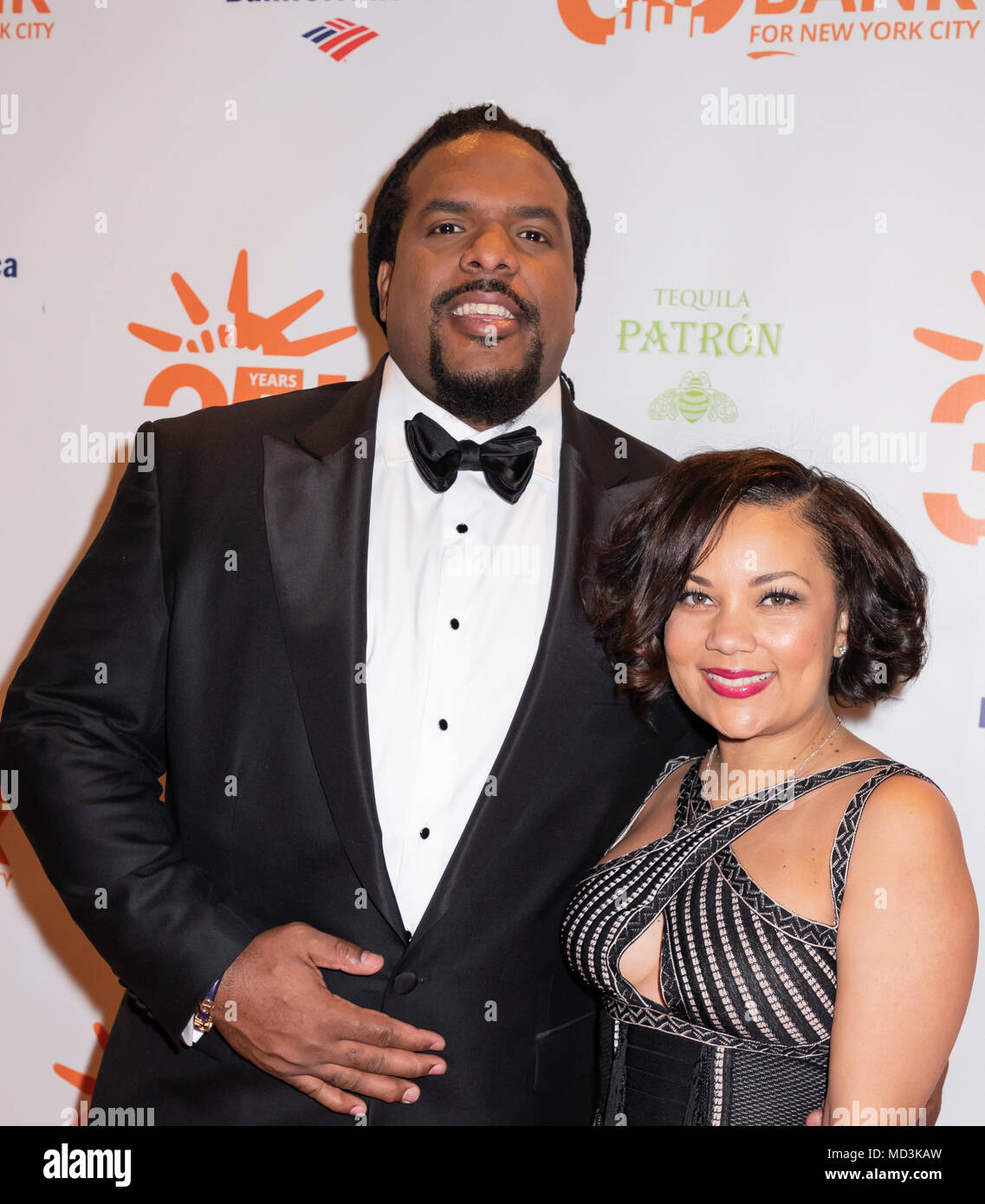 New York, NY, USA - April 17, 2018: Willie Colon and Aikisha Holly ...