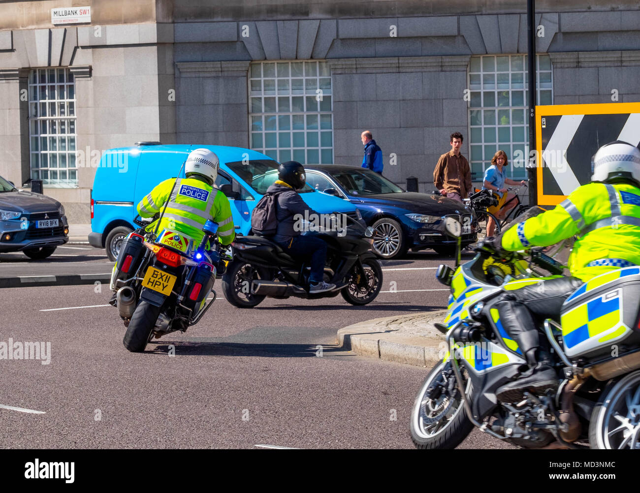 Metropolitan police motorbikes hires stock photography and images Alamy