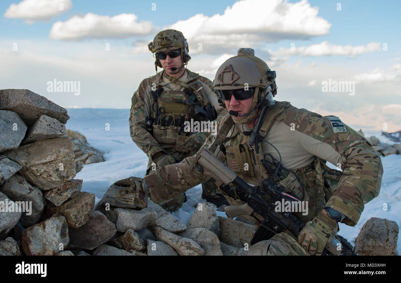 U.S. Air Force pararescuemen, assigned to the 83rd Expeditionary Rescue ...