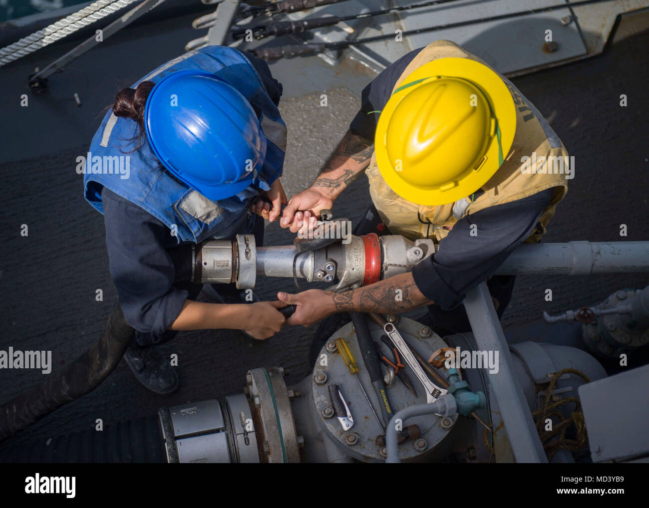 180315-N-IA905-1080 ARABIAN GULF (March 15, 2018) Seaman Erica C ...